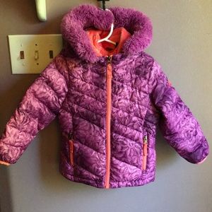 Little girls puffy parka